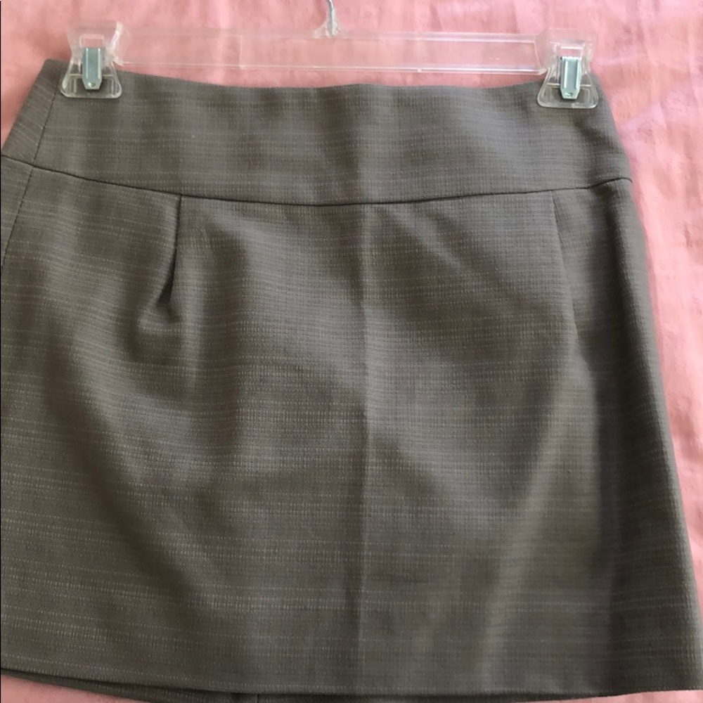 J crew grey mini skirt